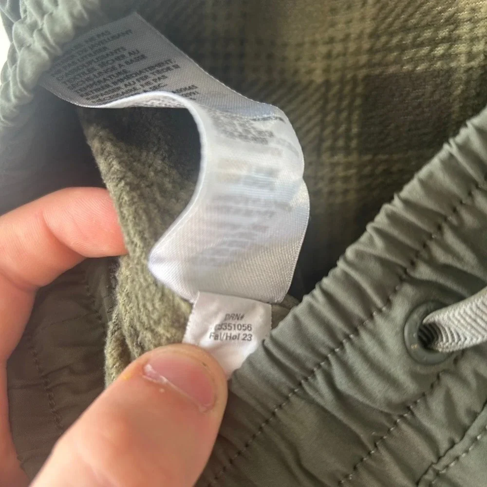 Eddie Bauer Womens Fleece Lined Joggers Olive Green Hiking Pants Size 12 351056